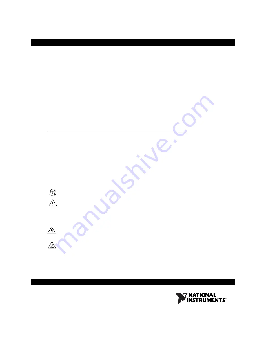 National Instruments SCC-FV01 Скачать руководство пользователя страница 1