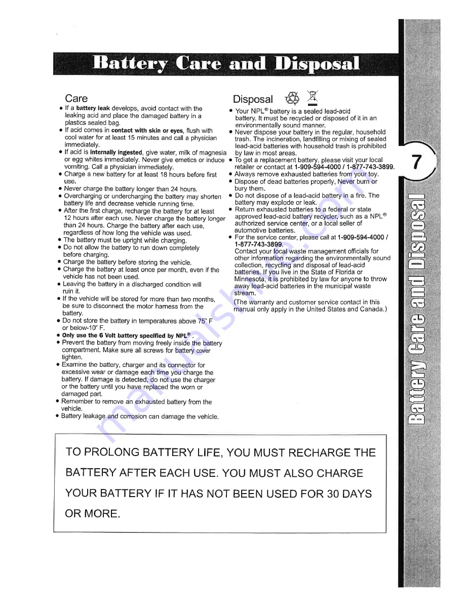 National Products Fire Engine 0605 Owner'S Manual Download Page 6