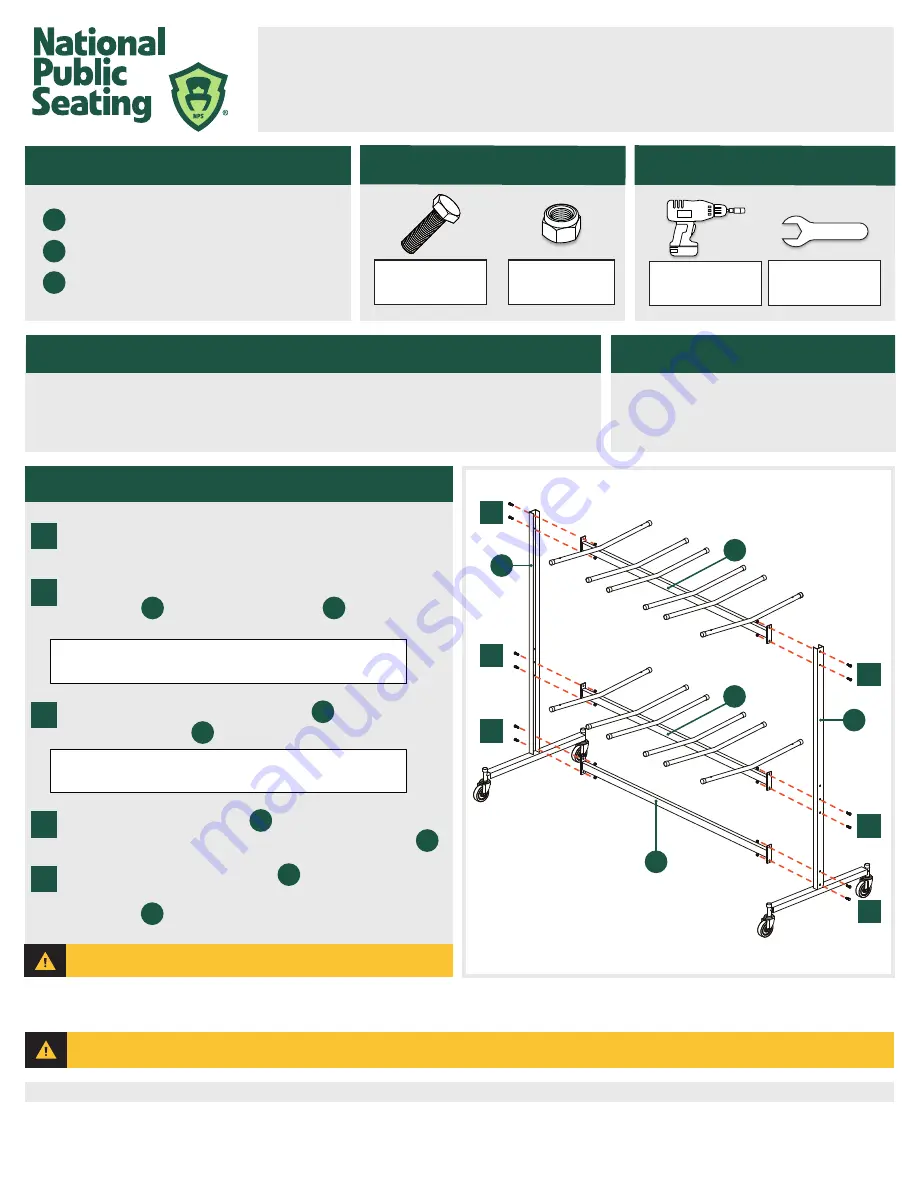 National Public Seating 84 Series Скачать руководство пользователя страница 1