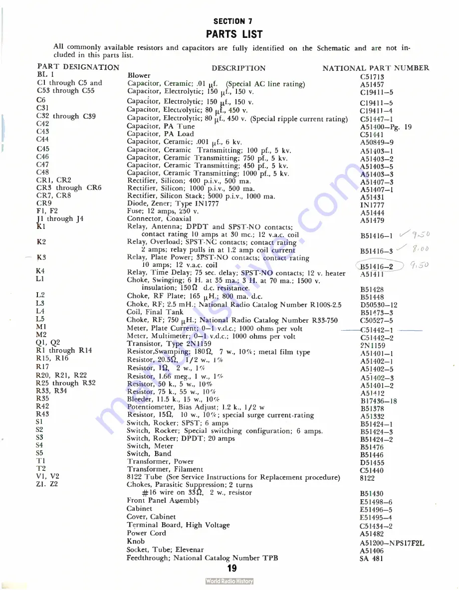 National Radio NCL 2000 Manual Download Page 23