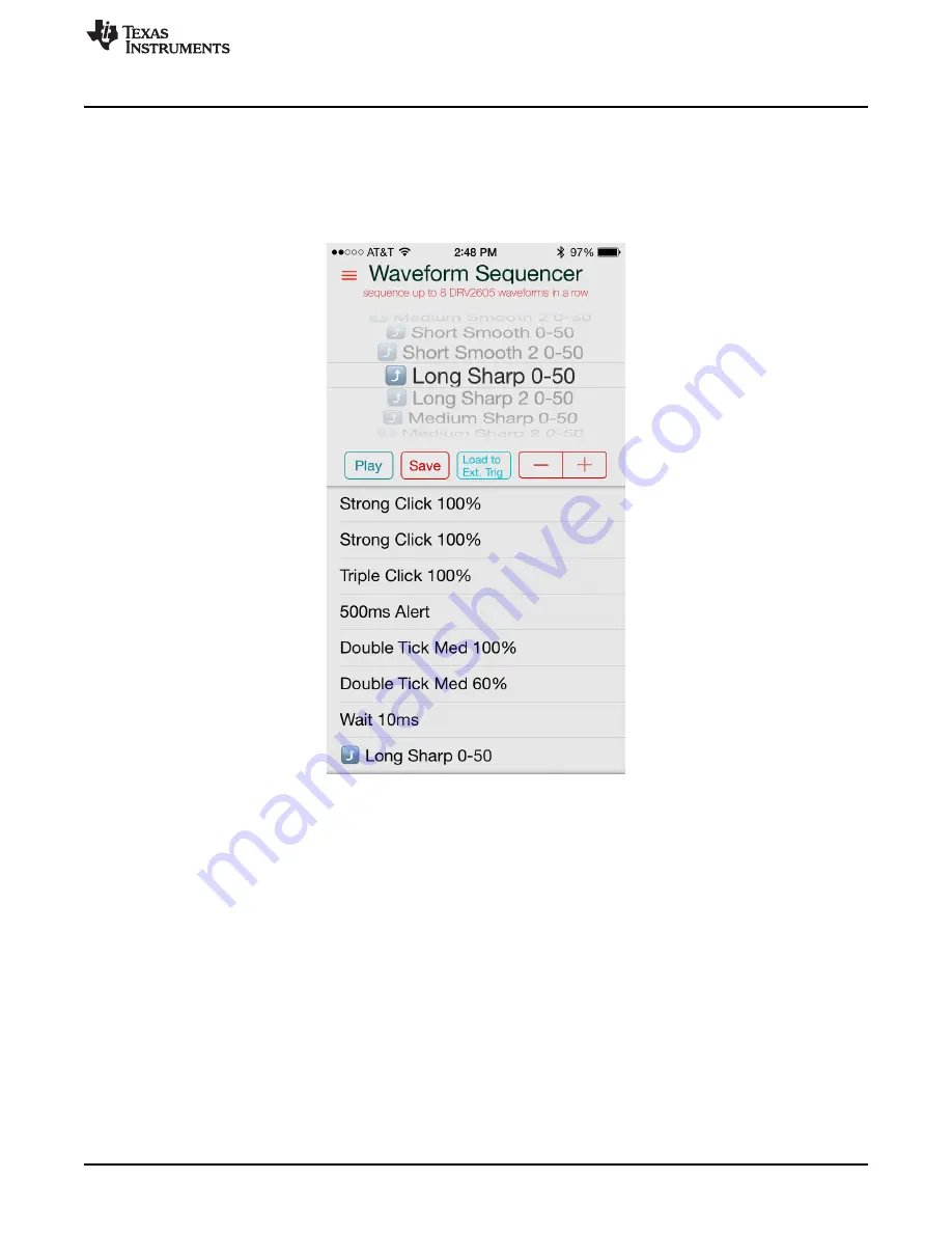 National Semiconductor DRV2605EVM-BT User Manual Download Page 13