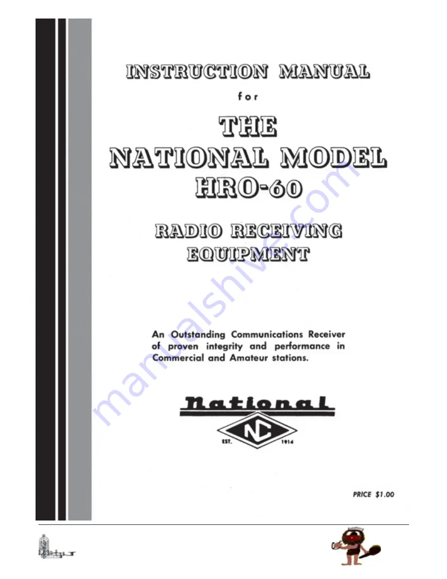 National HRO-60 Instruction Manual Download Page 1