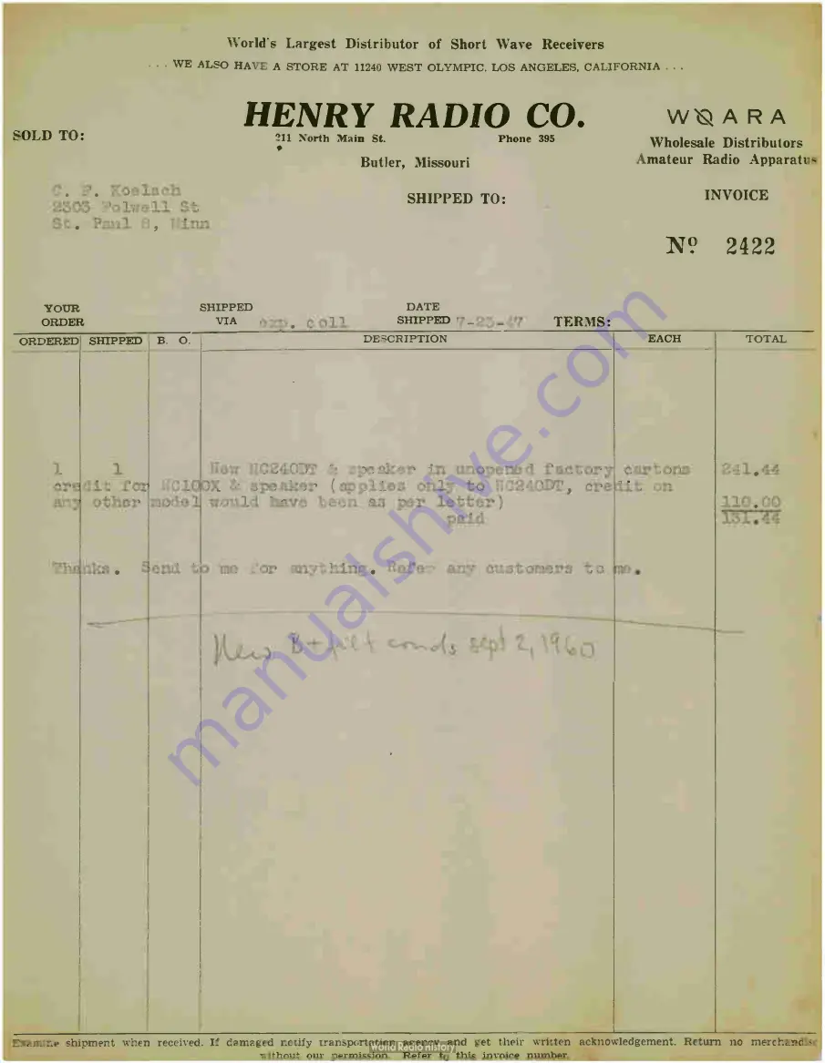 National NC-2-40D Instruction Manual Download Page 23