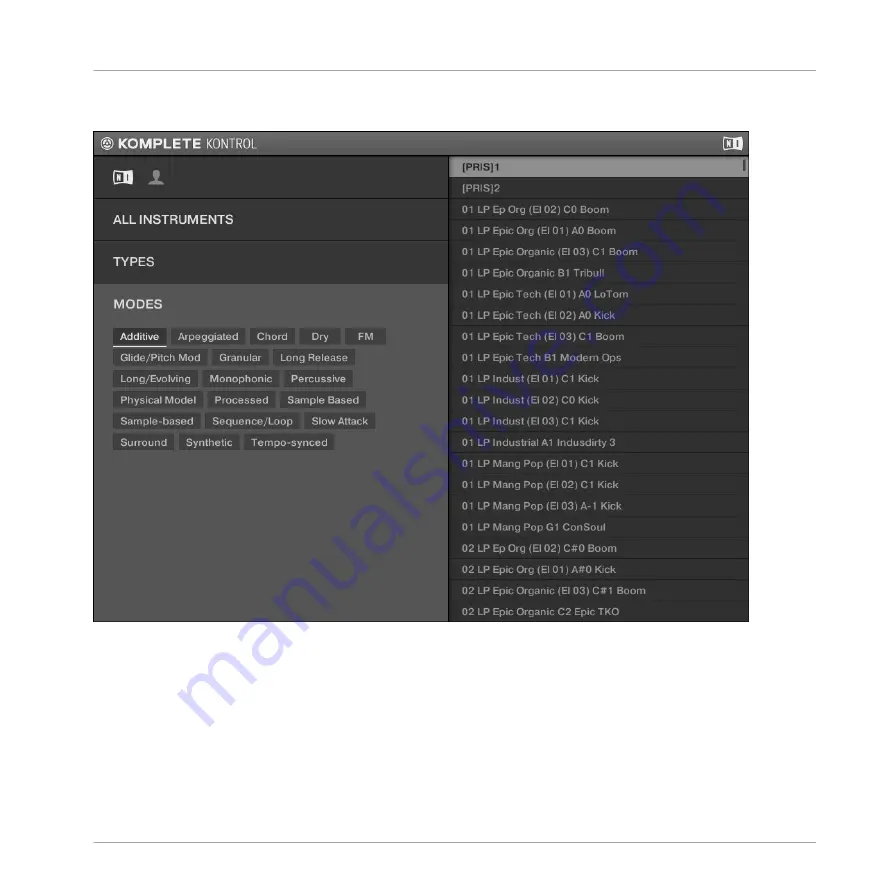 Native Instruments KOMPLETE KONTROL Manual Download Page 199