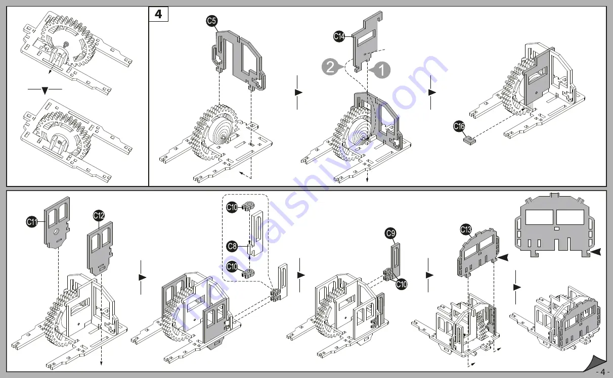 NATURE & DECOUVERTES STEAM LOCOMOTIVE Assembly Instructions Manual Download Page 5