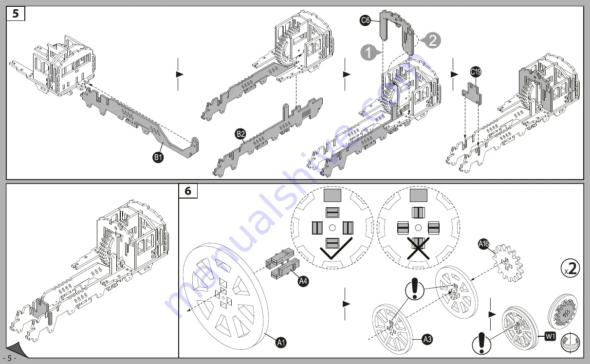 NATURE & DECOUVERTES STEAM LOCOMOTIVE Скачать руководство пользователя страница 6