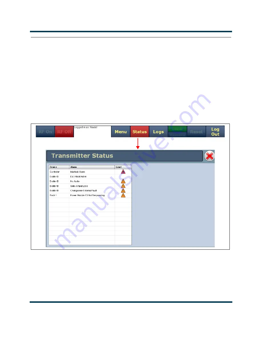 Nautel NX25 Operation And Maintenance Manual Download Page 82