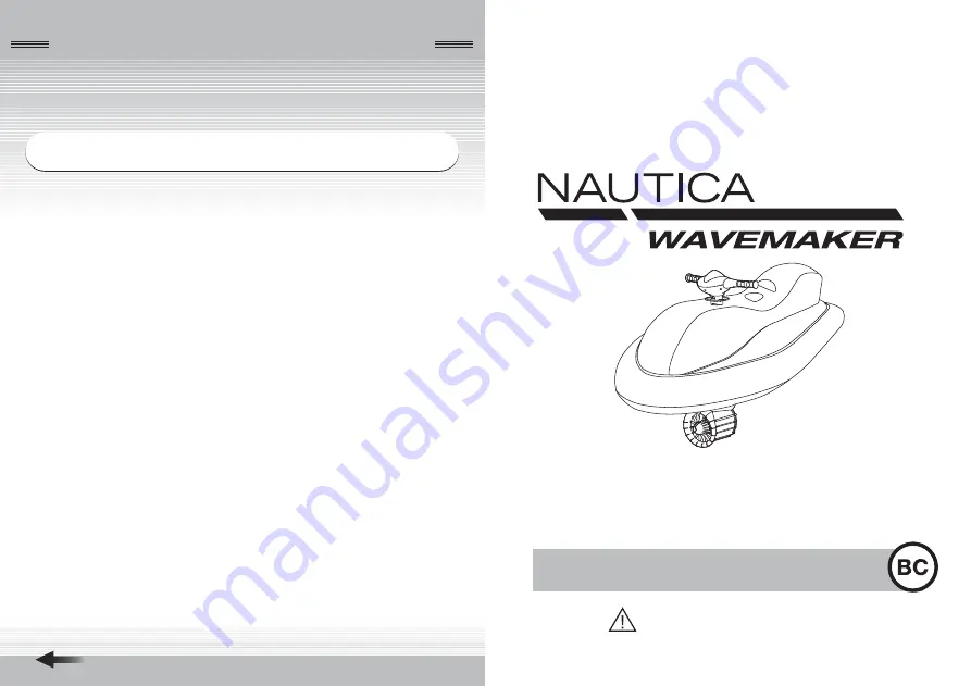 NAUTICA WAVEMAKER Скачать руководство пользователя страница 1