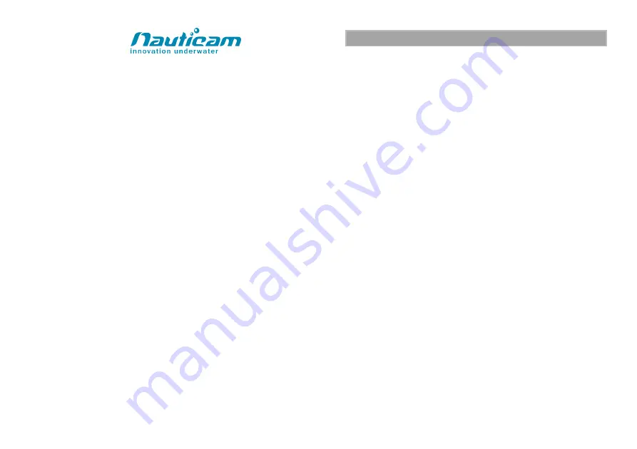 Nauticam 87301 Instruction Manual Download Page 1