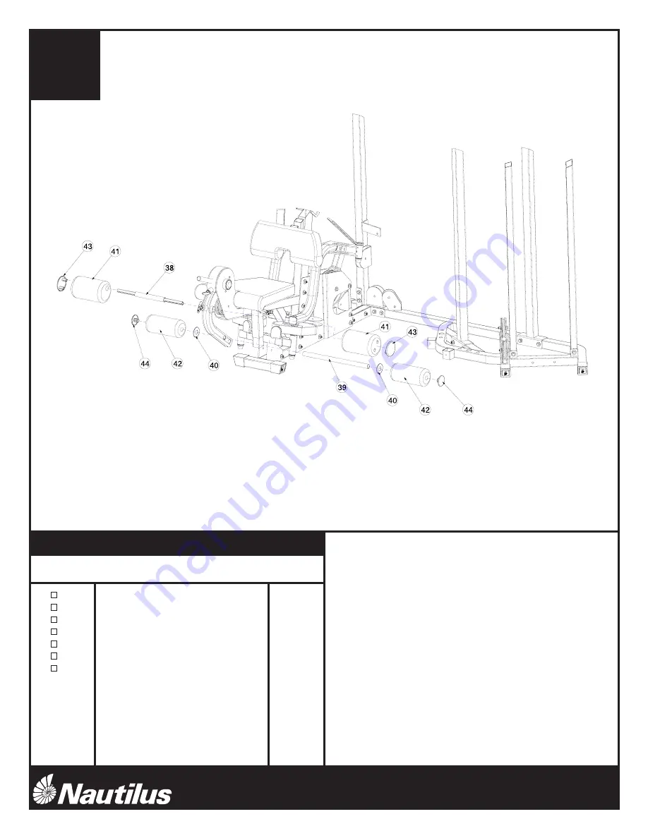 Nautilus NS-700 Assembly Instruction Manual Download Page 10