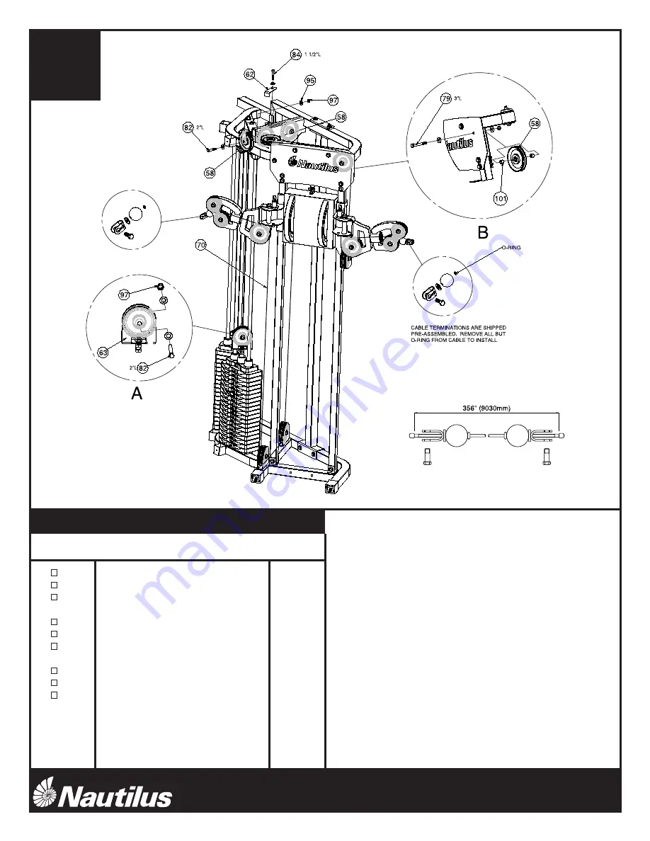 Nautilus NS-700 Assembly Instruction Manual Download Page 13