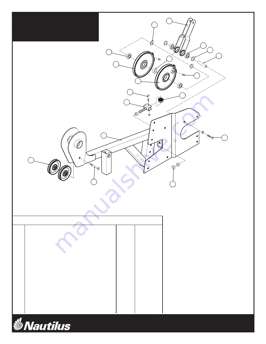 Nautilus NS-700 Assembly Instruction Manual Download Page 22