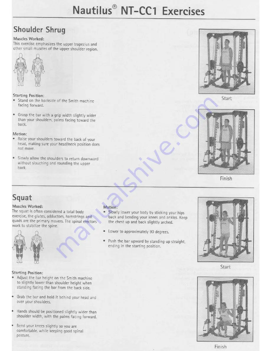 Nautilus NT-CC1 Owner'S Manual & Fitness Handbook Download Page 9