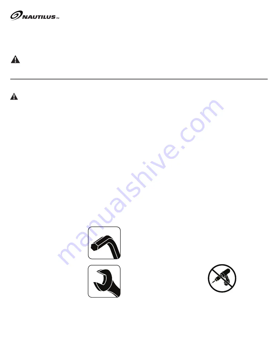 Nautilus T624 Service Manual Download Page 146