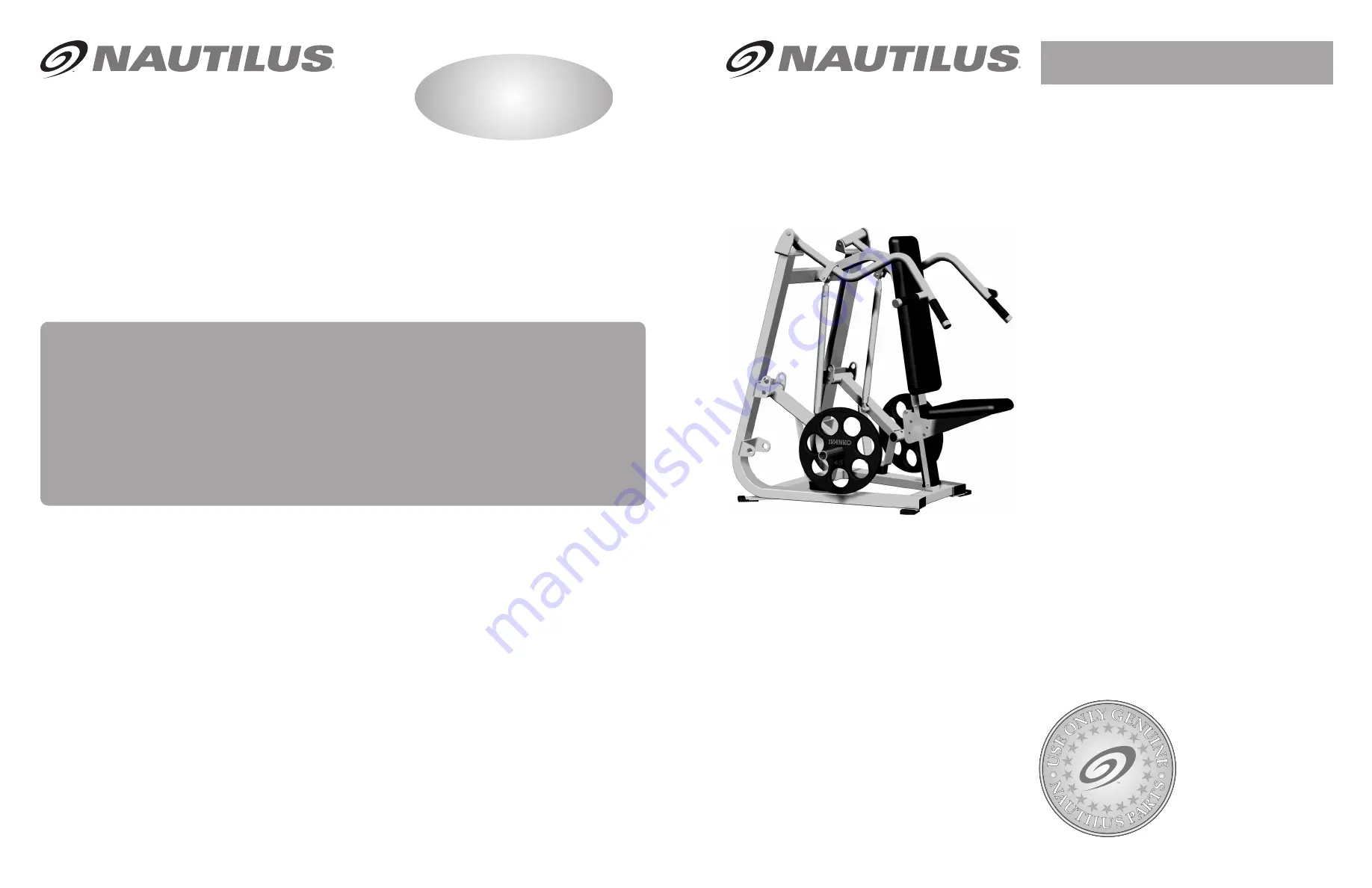 Nautilus XP Load P3LCP Скачать руководство пользователя страница 3