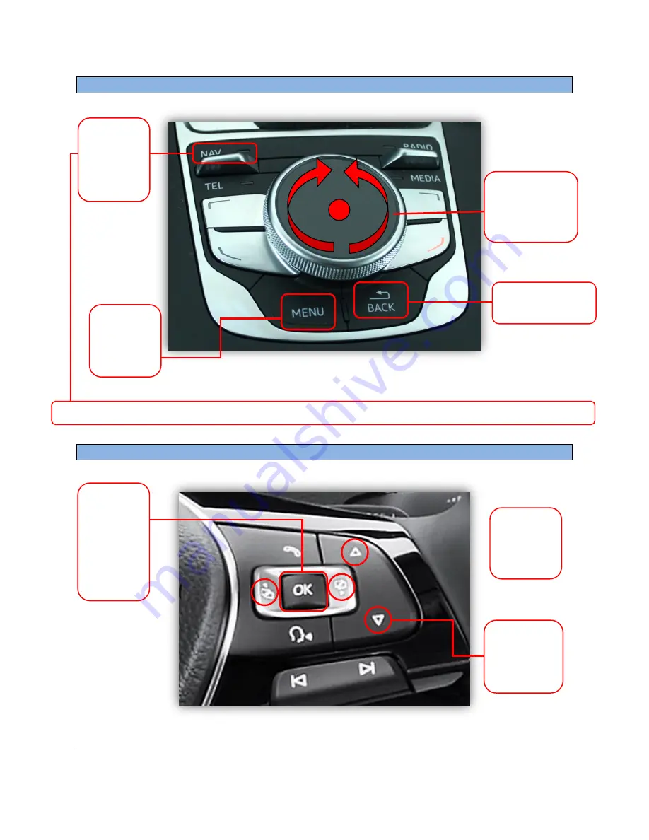 Nav TV A3/GOLF 7-CAM Manual Download Page 7