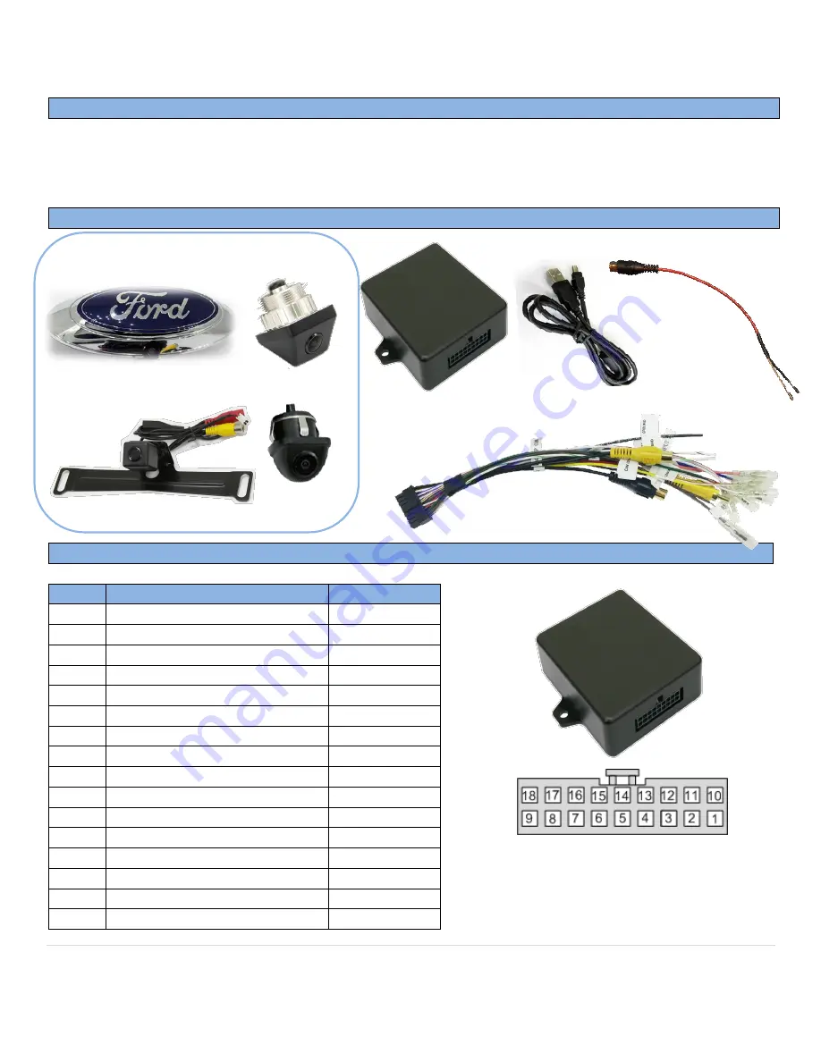 Nav TV Ford 4” UNI-CAM Manual Download Page 2