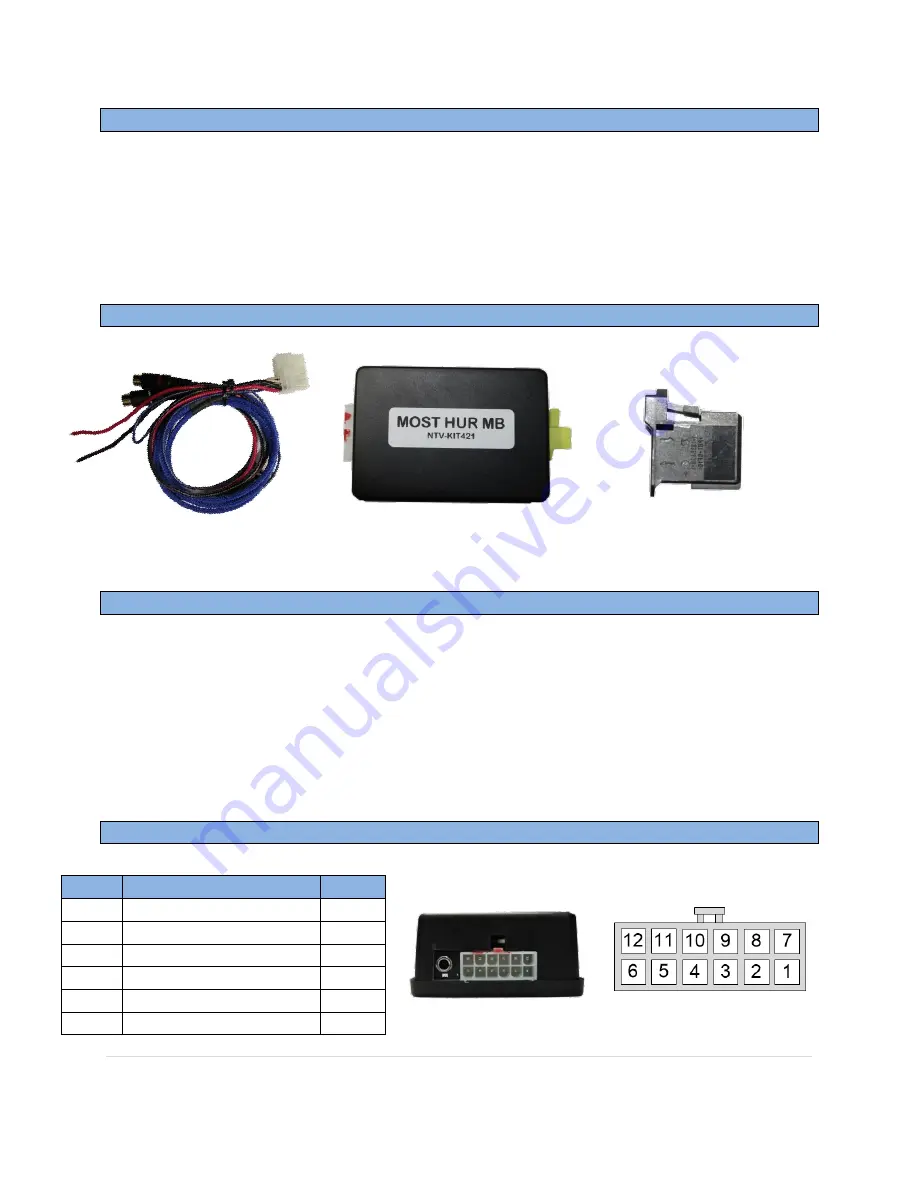 Nav TV MOST-HUR MB User Manual Download Page 2