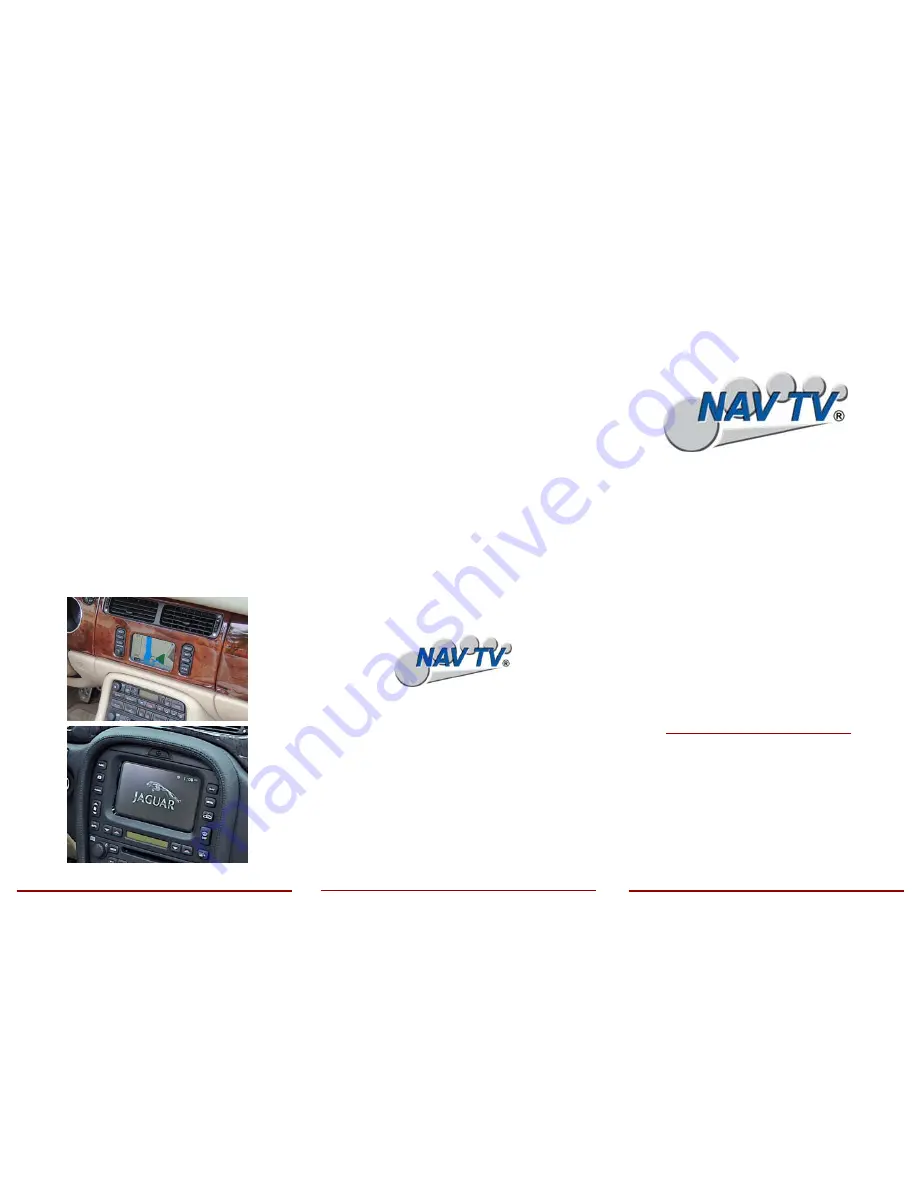 Nav TV NAV-INJAG Operating Instructions Download Page 1