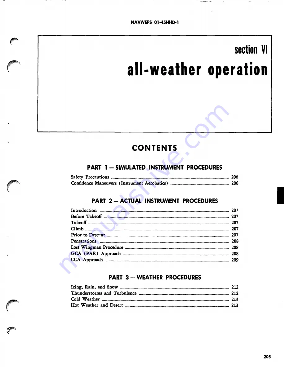 Navair Navy F-8E Flight Manual Download Page 225