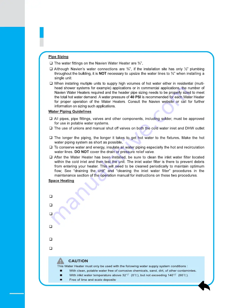 Navien NR-180A Operation & Installation Manual Download Page 22