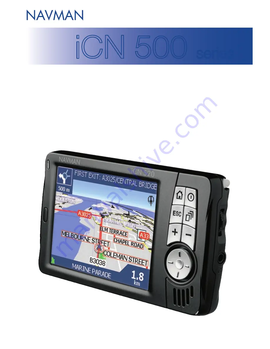 Navman iCN 500 series Скачать руководство пользователя страница 1