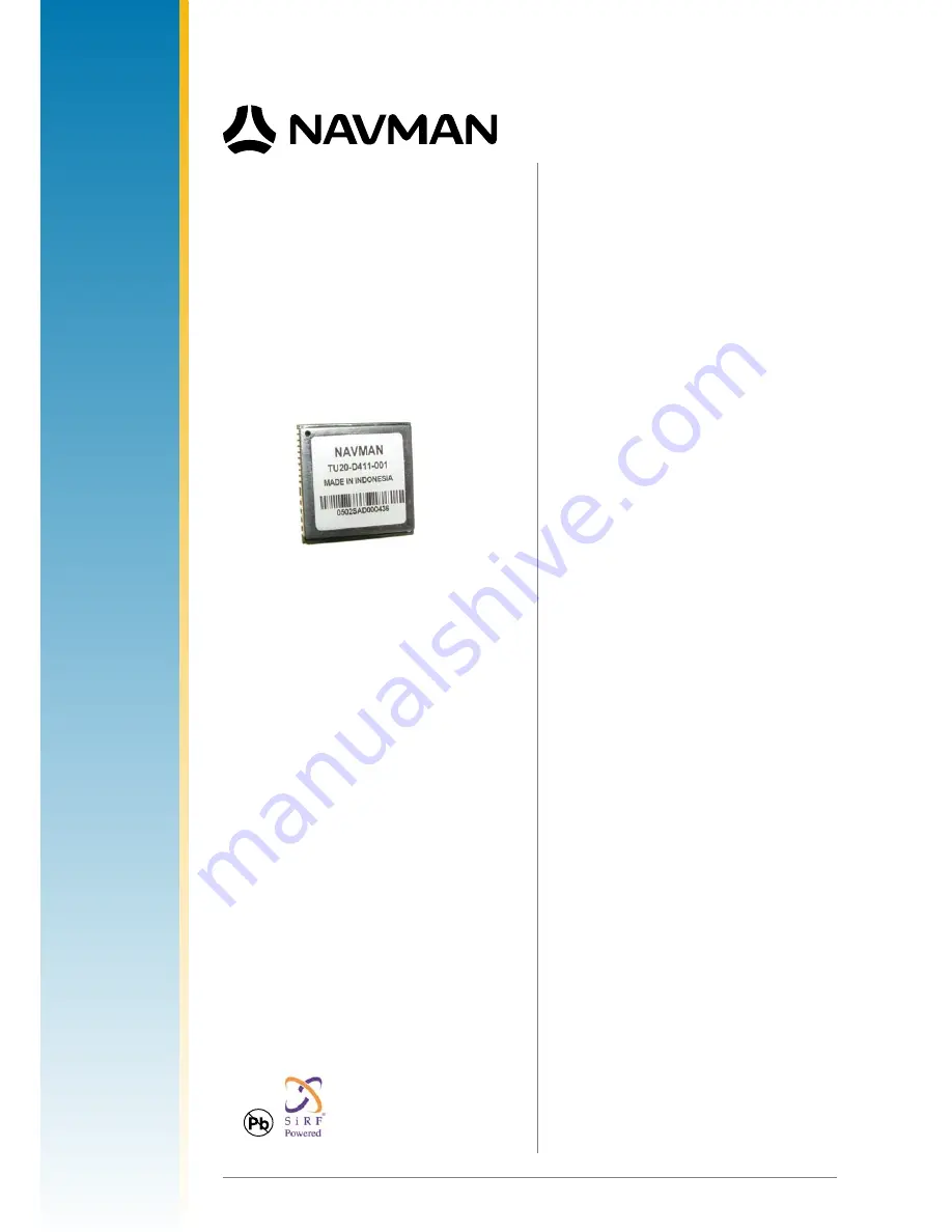 Navman LA000508 Datasheet Download Page 1