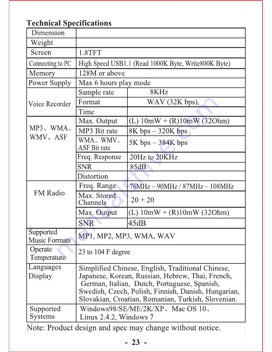 Naxa NMV-173NX User Manual Download Page 24