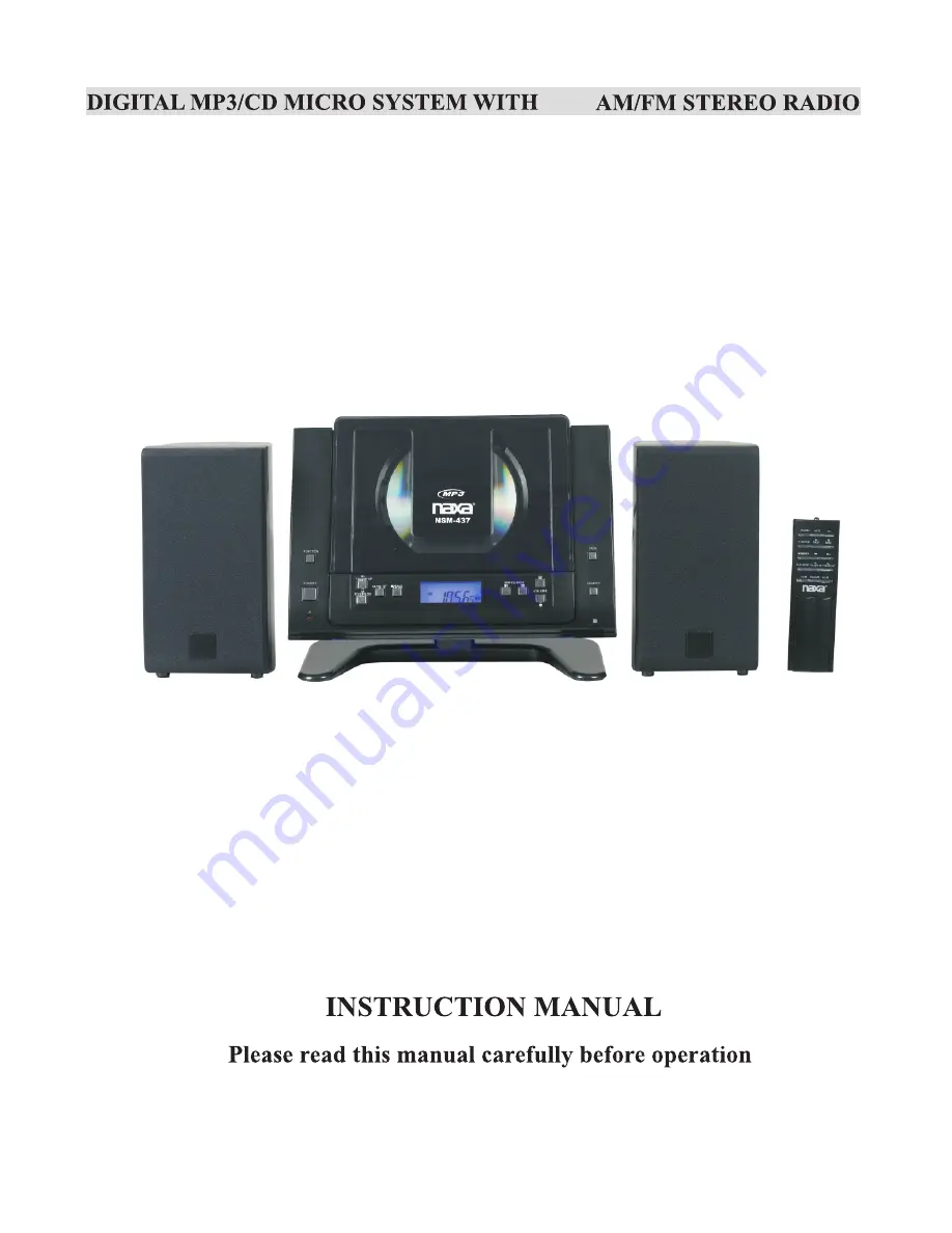 Naxa NSM-437 Instruction Manual Download Page 1