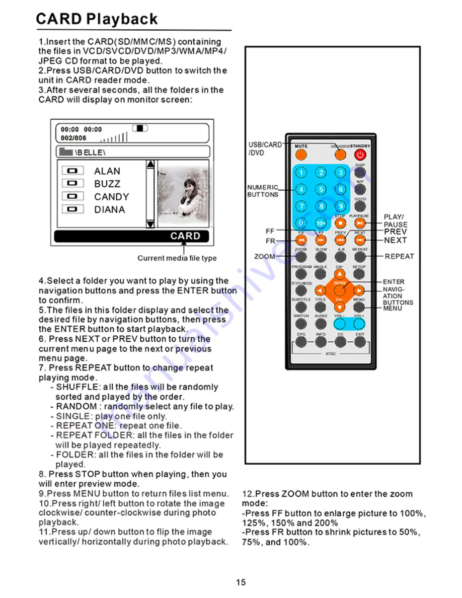 Naxa NTD-1050 Instruction Manual Download Page 16