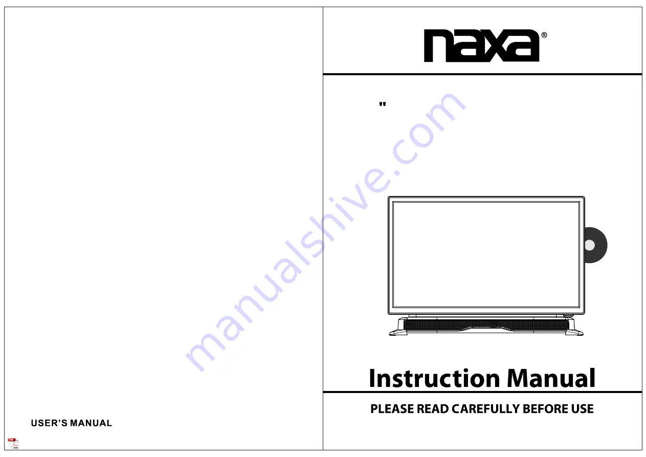 Naxa NTD-2460A Instruction Manual Download Page 1