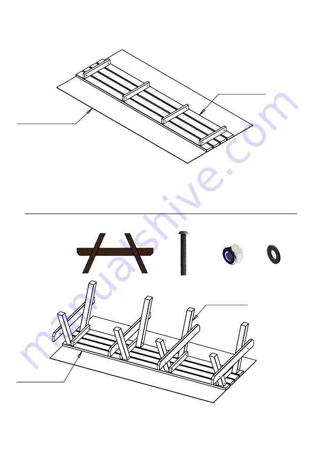 NBB Heavy Duty 3000mm Picnic Table Assembly Manual Download Page 4