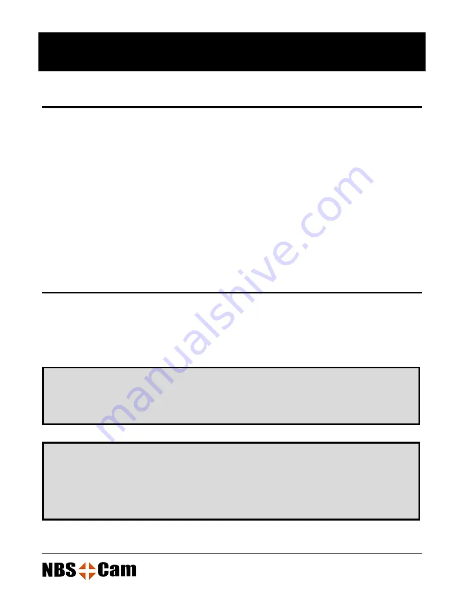 NBS-Cam MWS827 User Manual Download Page 3