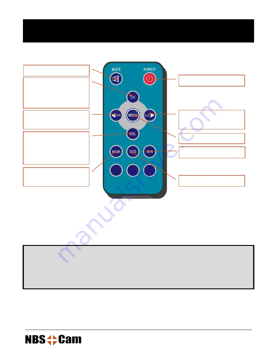 NBS-Cam MWS827 User Manual Download Page 8