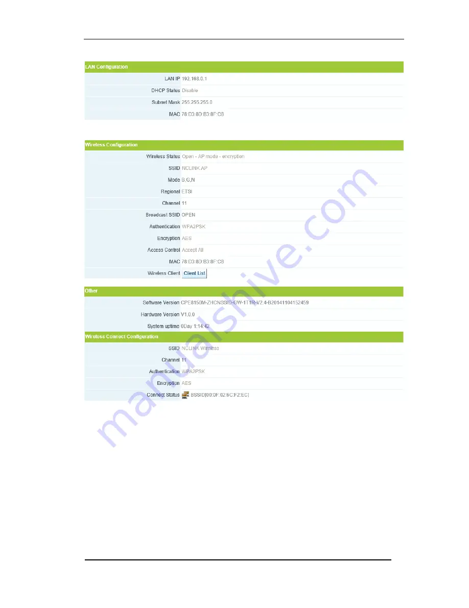 NC-link NC-AP111 User Manual Download Page 17