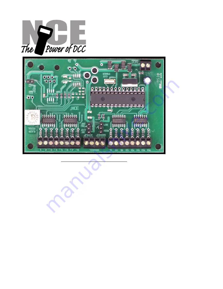 NCE SWITCH-8 Скачать руководство пользователя страница 1