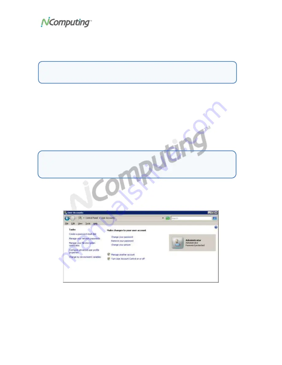 NComputing VIRTUAL DESKTOP KIT U170 User Manual Download Page 14