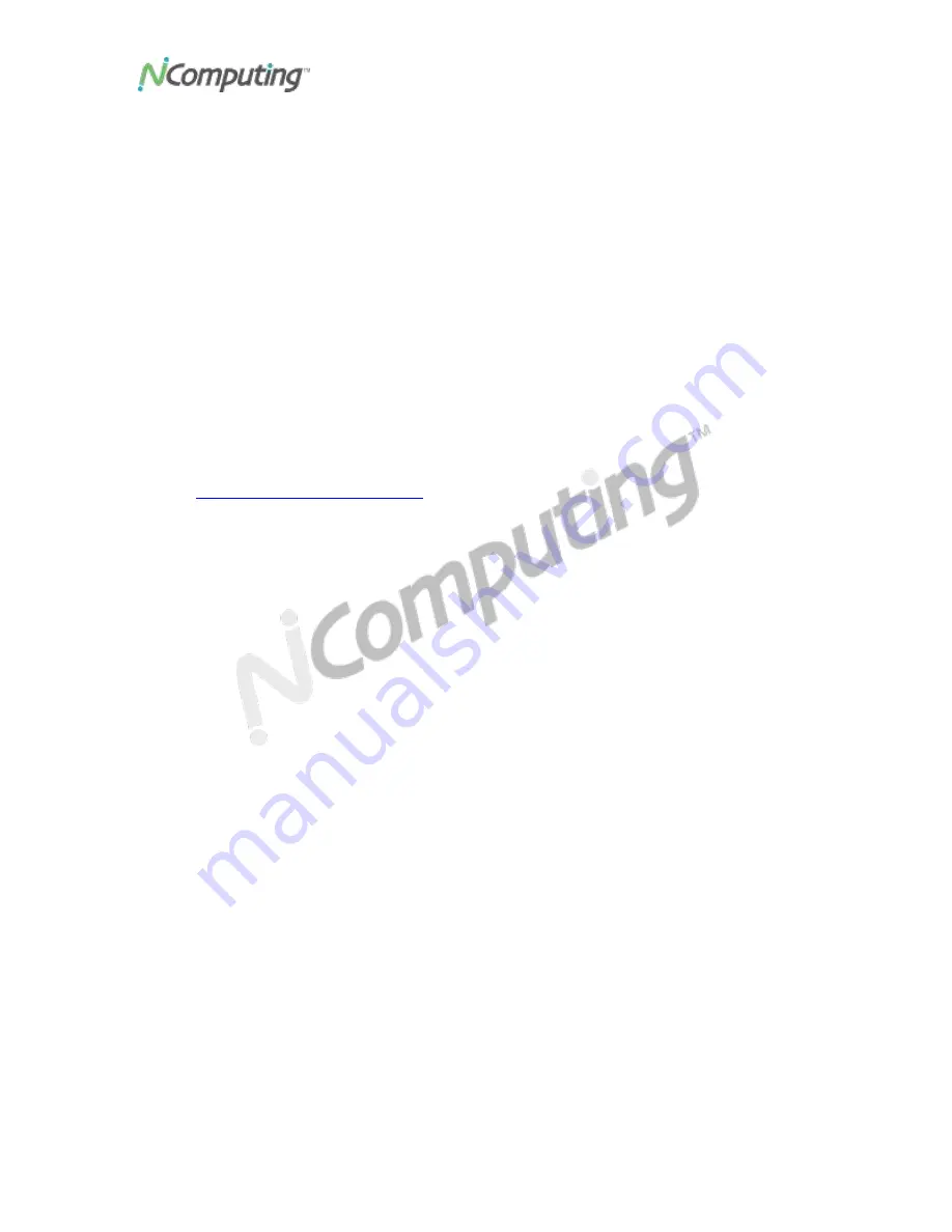 NComputing VIRTUAL DESKTOP KIT U170 User Manual Download Page 16