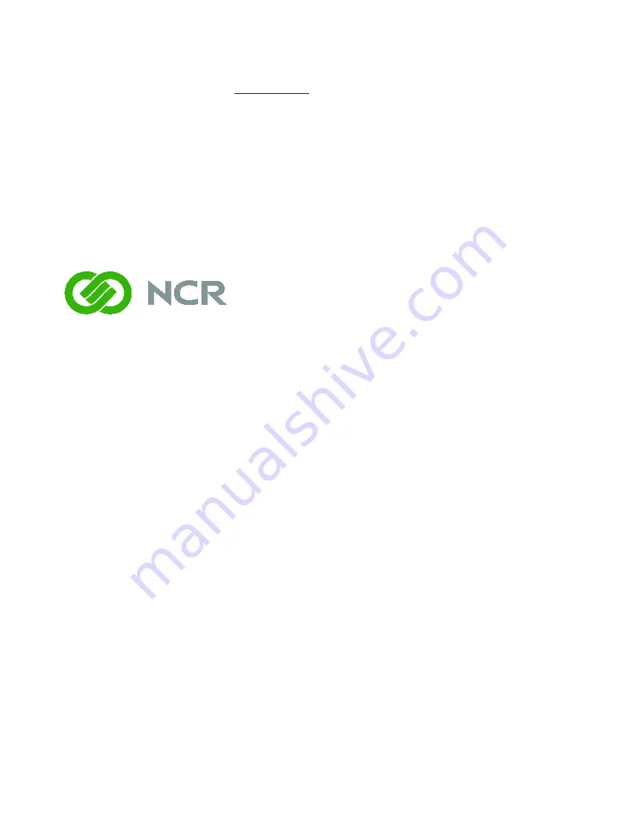 NCR 7403-K150 Instructions Manual Download Page 1