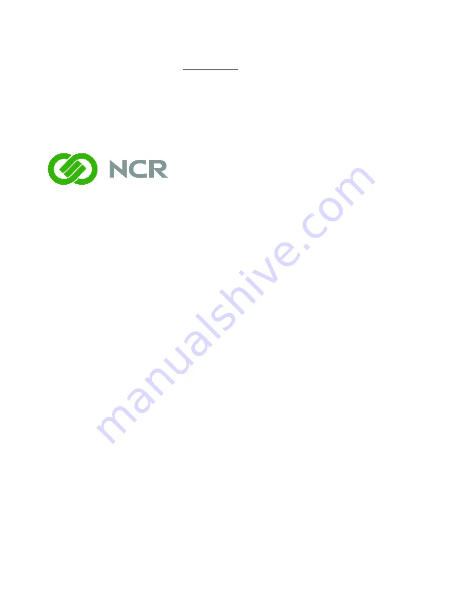 NCR 7403-K266 Instructions Manual Download Page 1