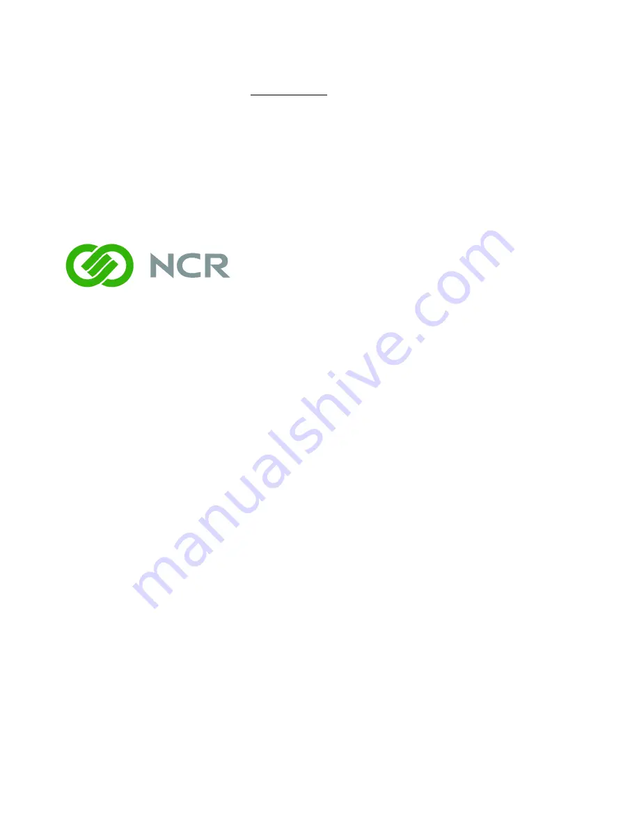 NCR 7409 K303 Replacement Download Page 1