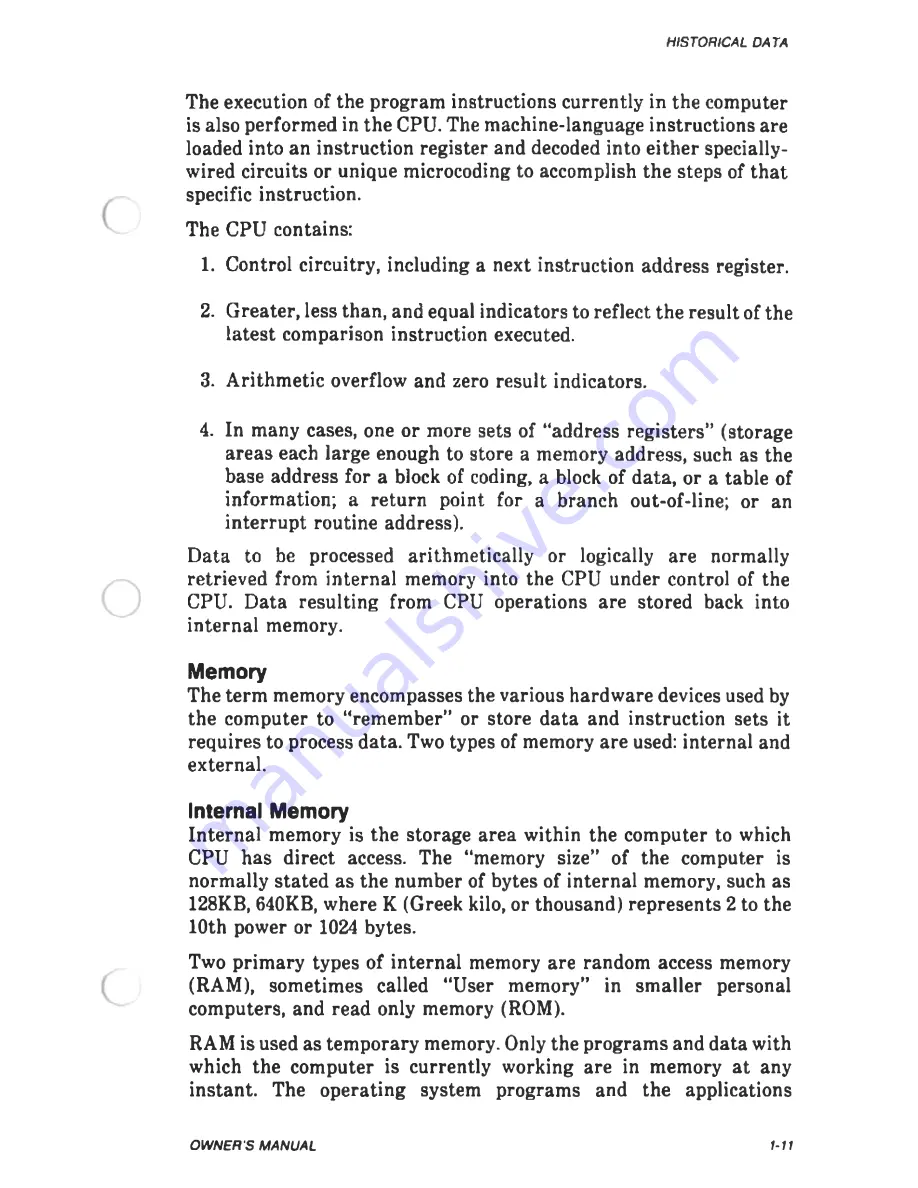 NCR PC4I Owner'S Manual Download Page 19