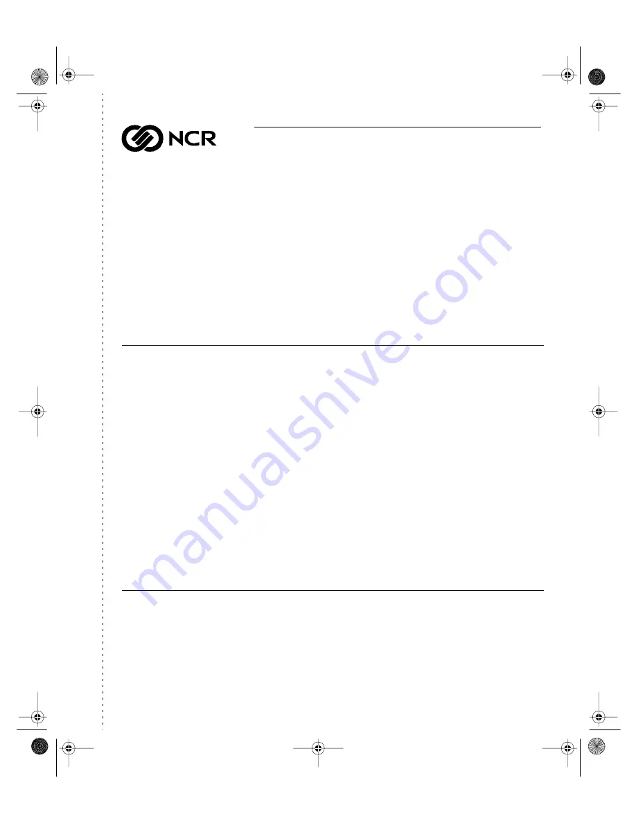 NCR personaS84 ATM Operator'S Manual Download Page 203