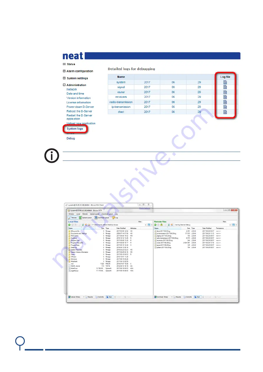 Neat D-SERVER Technical Handbook Download Page 106