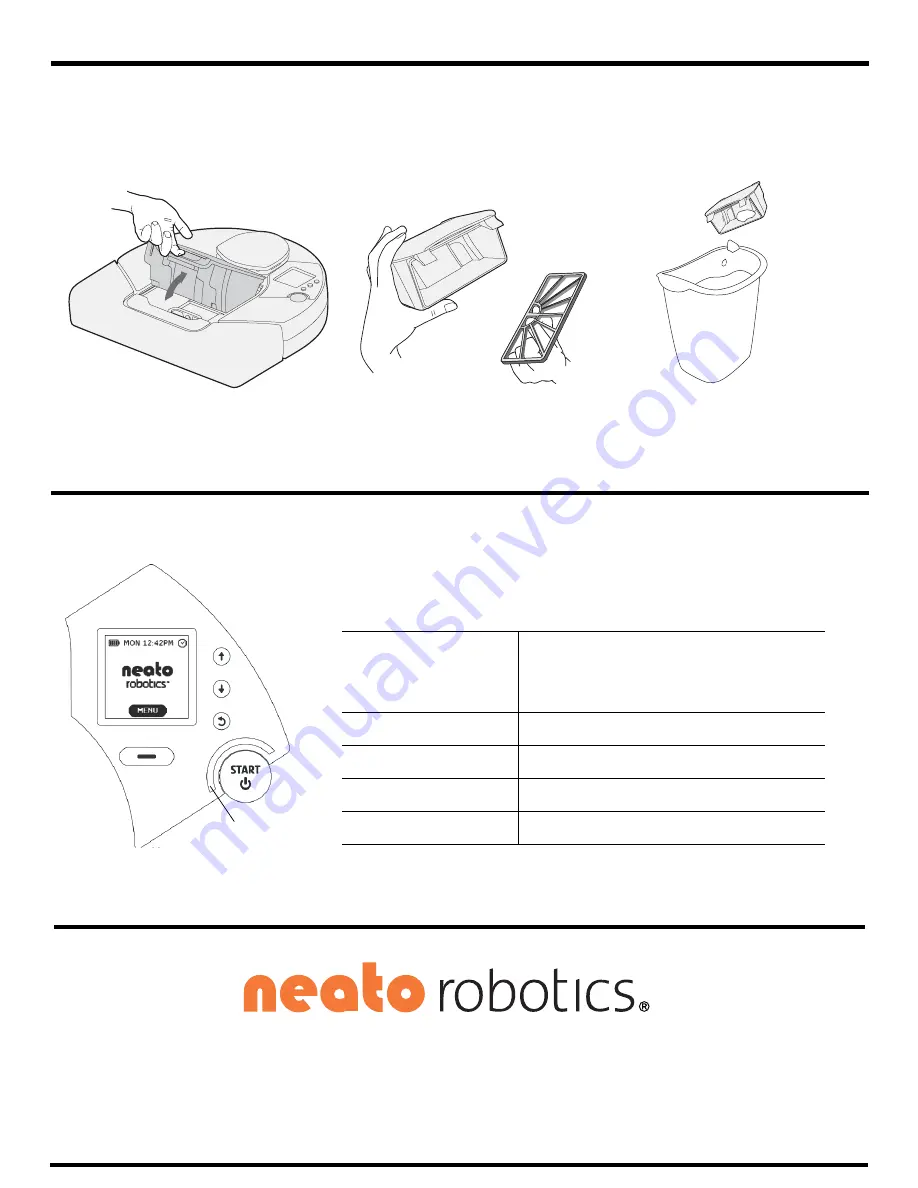 Neato Robotics XV-11 Quick Start Manual Download Page 2