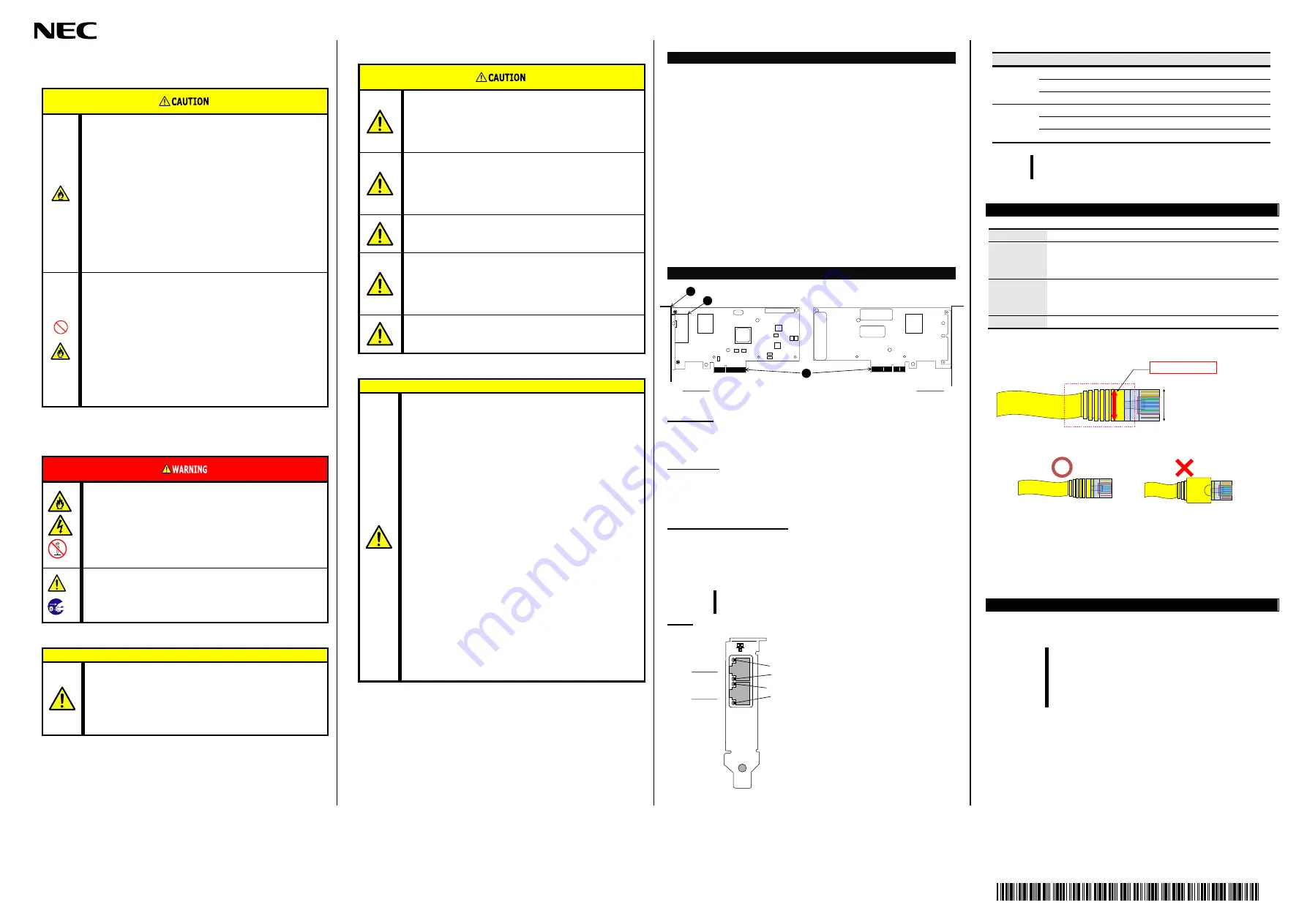 NEC 1000BASE-T Startup Manual Download Page 6