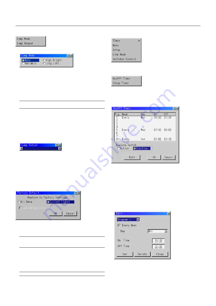 NEC HIGHlite 4000Dsx User Manual Download Page 42