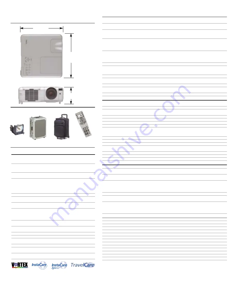 NEC MT1065 - MultiSync XGA LCD Projector Brochure & Specs Download Page 4