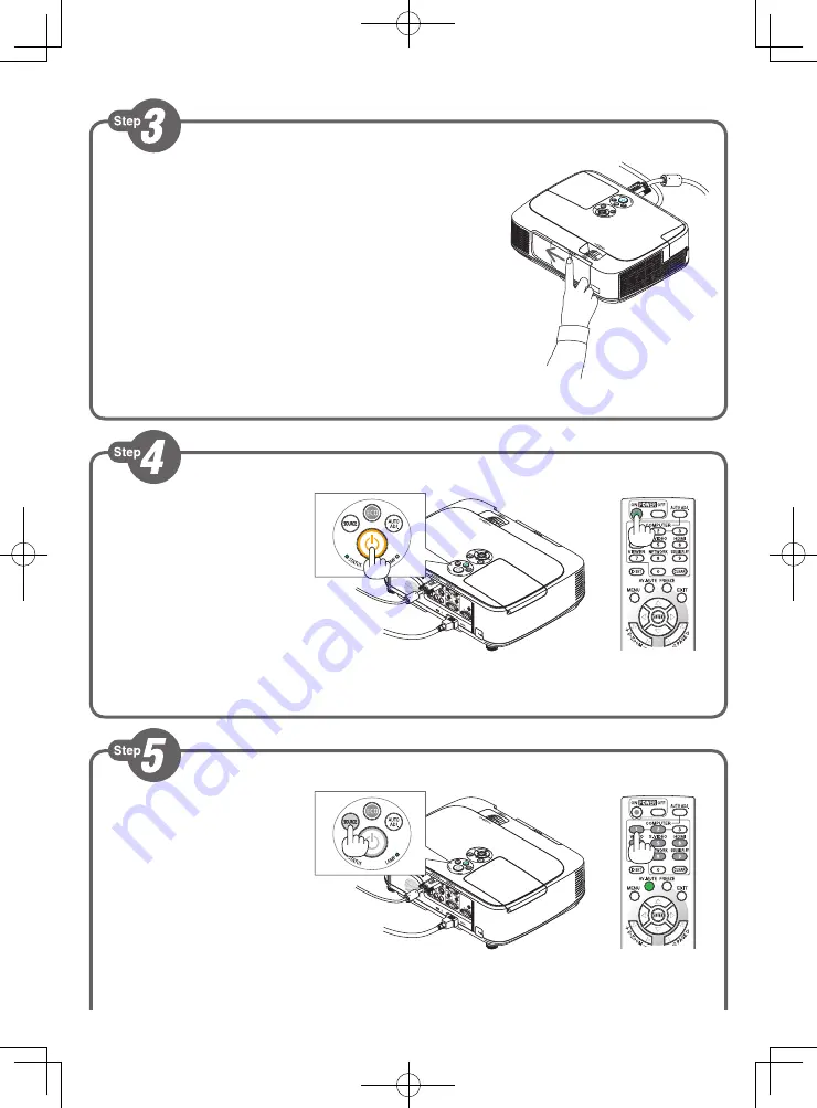 NEC NP-M271X Quick Setup Manual Download Page 2