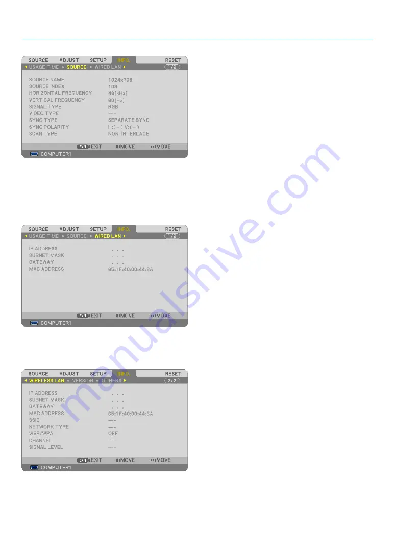 NEC NP-M271X User Manual Download Page 107